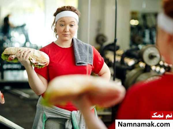غذا خوردن مقابل آینه بهترین روش کاهش وزن