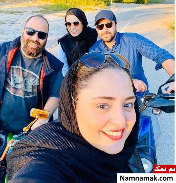 نرگس محمدی و علی اوجی نرگس محمدی و علی اوجی در کنار احسان خواجه امیری
