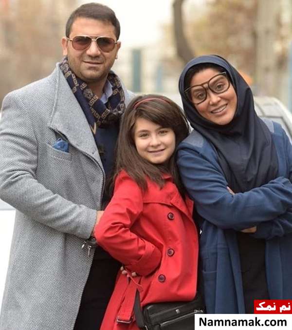 میثم آهنگری و همسرش زهرا جهرمی و دخترش هلیا آهنگری