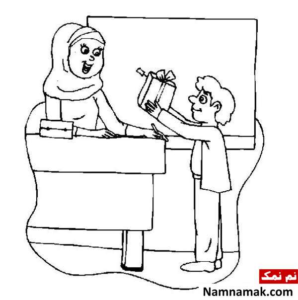 بهترین نقاشی برای روز معلم بهترین نقاشی کودکان برای روز معلم