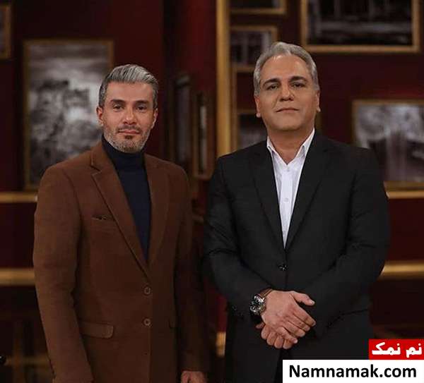 مهران مدیری و آریا عظیمی نژاد در دورهمی مهران مدیری و آریا عظیمی نژاد در دورهمی