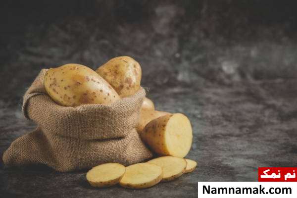 سیب زمینی خودکشی با مواد غذایی