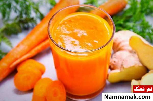 آب هویج زنجبیل خواص آب هویج و زنجبیل