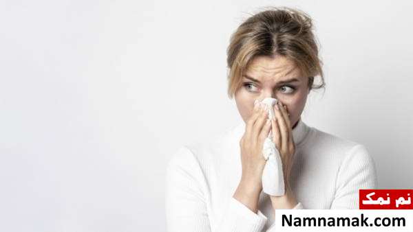 گرفتگی و آبریزش بینی عطسه و آبریزش بینی از علائم آلرژی
