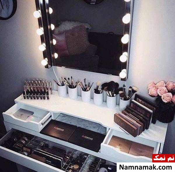 تزیین میز آرایش با ایده های شیک