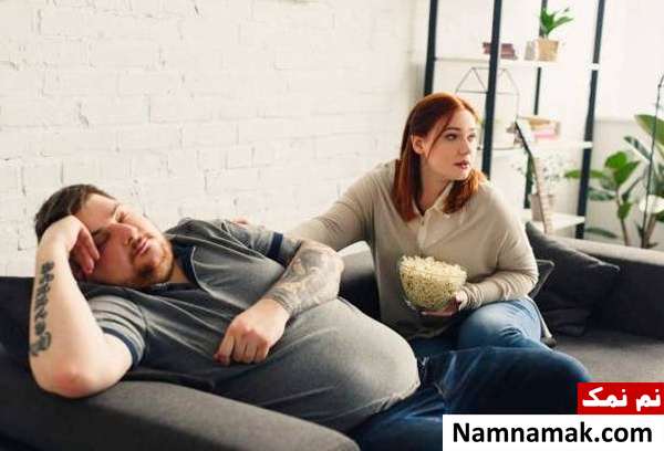 علت چاقی زن و شوهرهای عاشق 