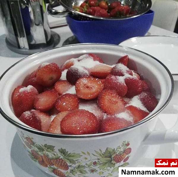 درست کردن مربای توت فرنگی