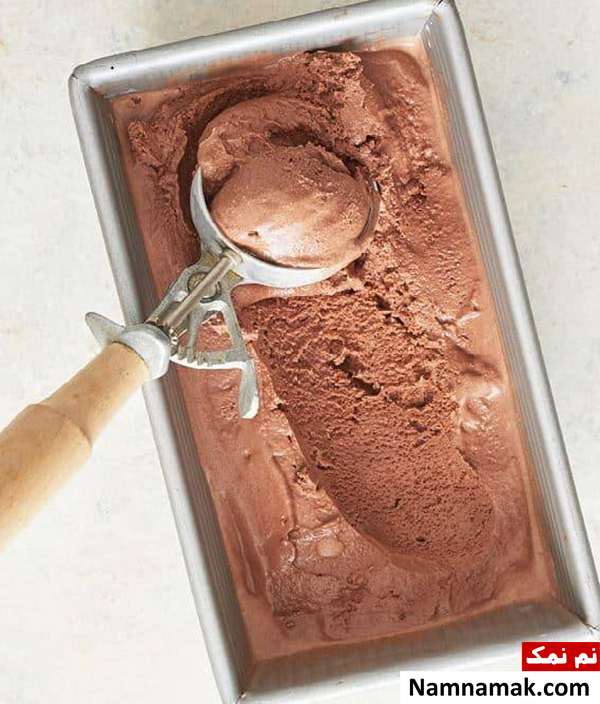 بستنی کاکائویی خانگی