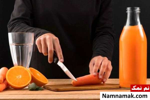 آب هویج و پرتقال برای لاغری