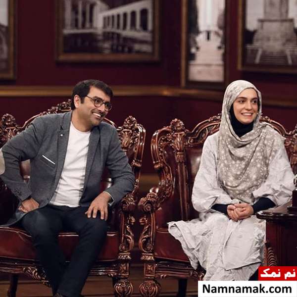 امین زندگانی و الیکا عبدالرزاقی در دورهمی امین زندگانی و الیکا عبدالرزاقی در دورهمی