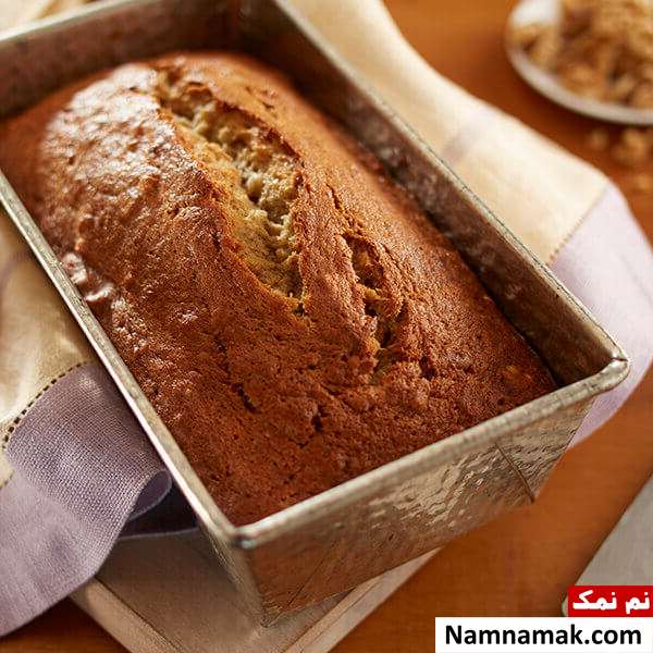 کیک موز و گردو خانگی طرز تهیه کیک موز و گردو خانگی
