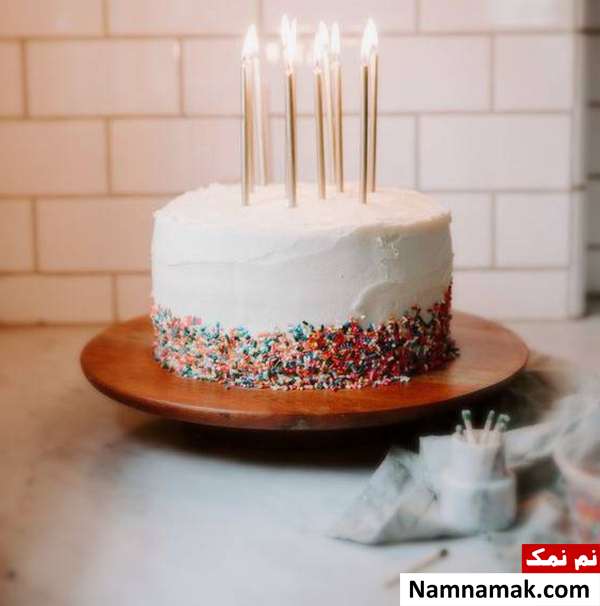 کیک تولد ساده شیک تزیین کیک تولد