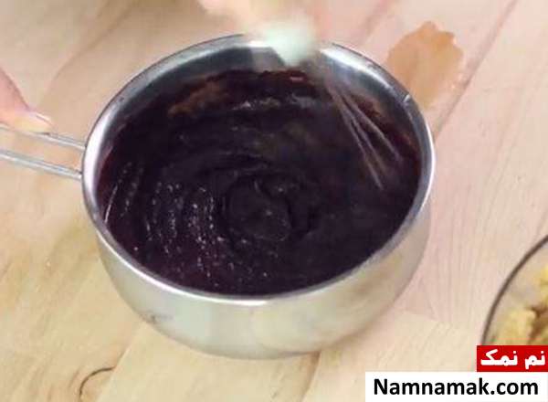 کیک یخچالی شکلاتی طرز تهیه کیک یخچالی شکلاتی