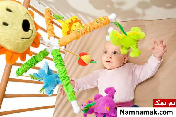 ذوق نوزاد به اسباب بازی ذوق و خنده نوزاد به اسباب بازی