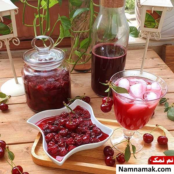 درست کردن شربت آلبالو