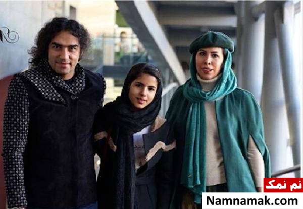 رضا یزدانی در کنار همسر و دخترش