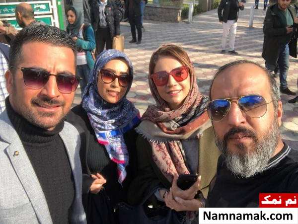 بازیگران انتقال آتش شبنم قلی خانی ، آذین احرامی و کریم امینی در فیلم انتقال آتش