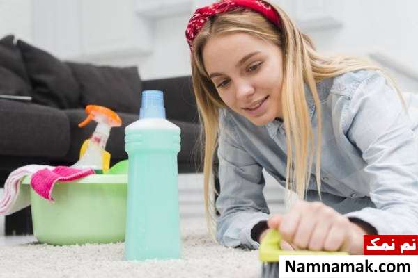 فرش تمیز کردن فرش سفید