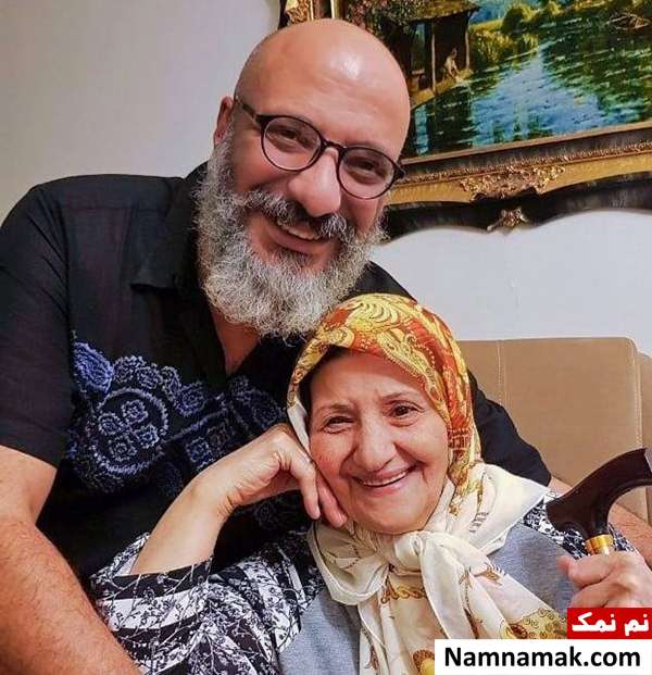 عکسی از امیر جعفری و مادرش