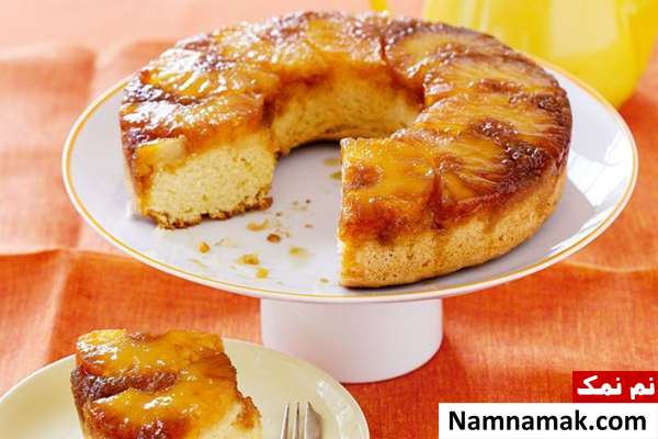 طرز تهیه کیک آپ ساید داون آناناس