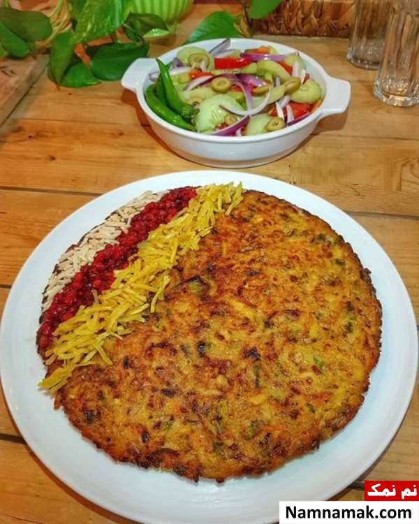 کوکو مرغ و تره