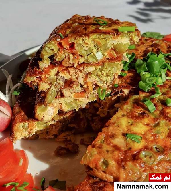کوکو مرغ و تره
