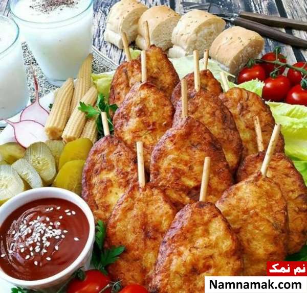 کوکو کدو سبز و سیب زمینی کوکو کدو سبز و سیب زمینی