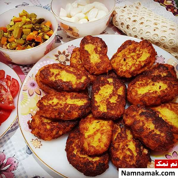 کوکوی کدو سبز با مرغ