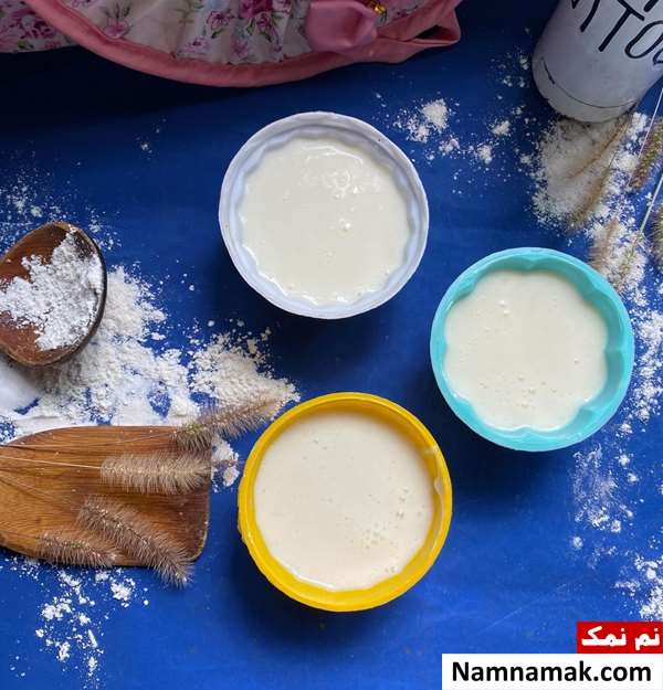 فرنی با آرد سفید