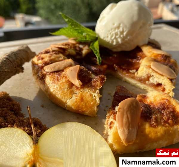 شیرینی گلت سیب و دارچین