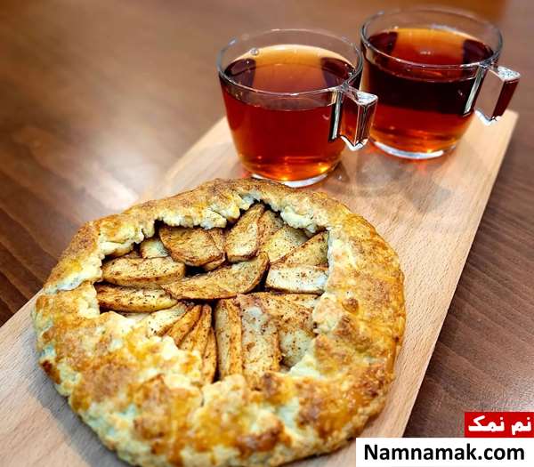 شیرینی گلت سیب و دارچین