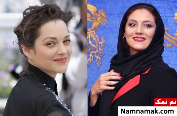 شباهت بازیگران ایرانی با ستارگان هالیوودی شباهت شبنم مقدمی و ماریون کوتیار