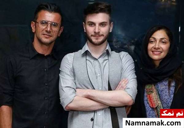 امین حیایی و نیلوفر خوش خلق همسر دوم امین حیایی