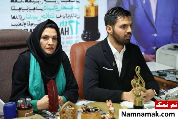 امید معلم و آذر معماریان امید معلم و آذر معماریان در جشن حافظ