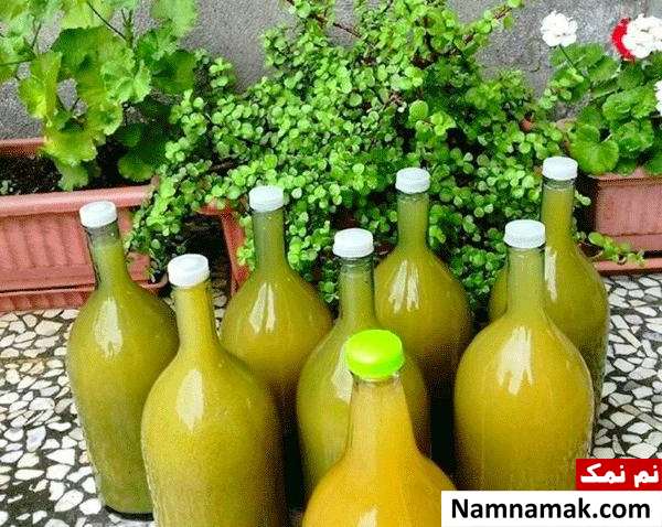 نگهداری آبغوره در شیشه
