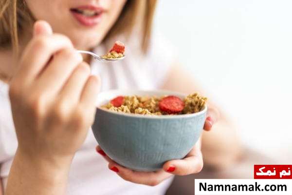 صبحانه مناسب لاغری صبحانه نخوردن یکی از دلایل عدم لاغری