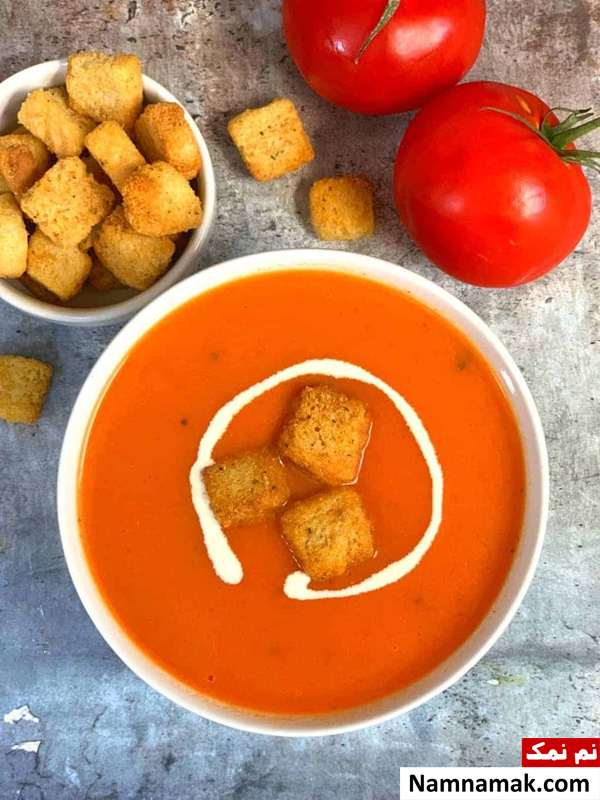 طرز تهیه آش گوجه فرنگی