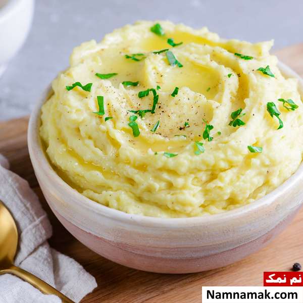 پوره سیب زمینی طرز تهیه پوره سیب زمینی با مایکروفر