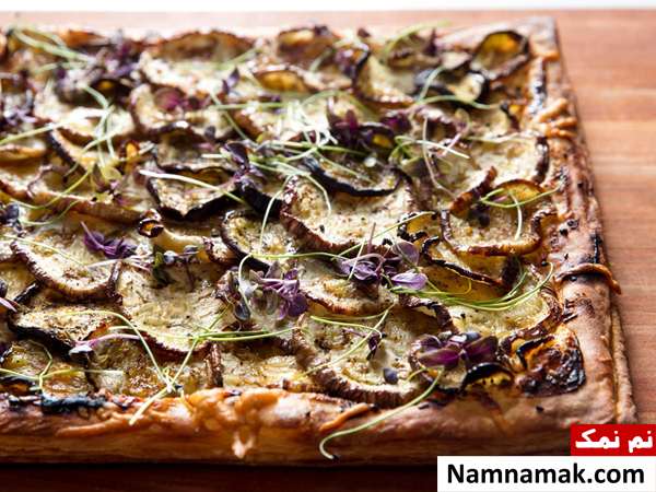 طرز تهیه تارت بادمجان