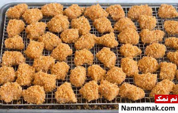 طرز تهیه ناگت مرغ با فر