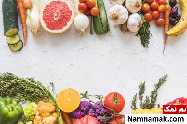 میوه و سبزی رزیم غذایی سالم برای دندان