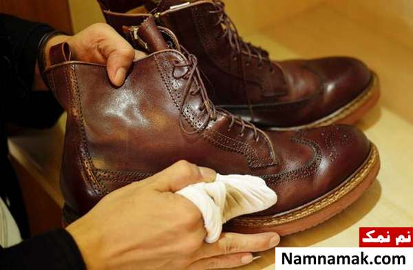 پاک کردن کفش چرم با سرکه