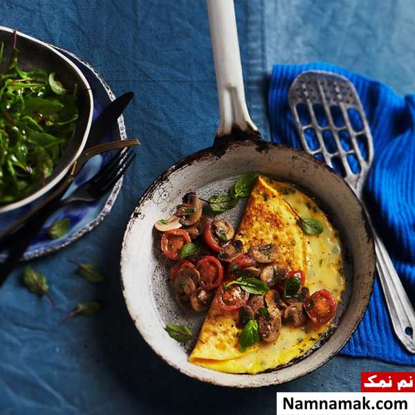 املت قارچ و گوجه فرنگی آلمانی