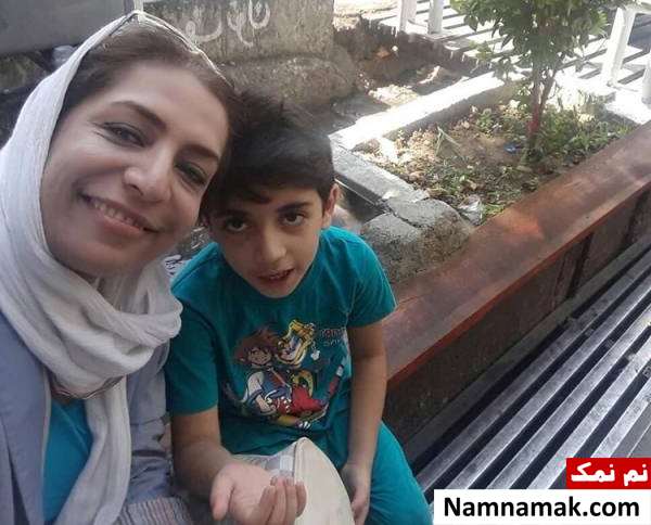 عکسهای ساناز سماواتی و همسرش هومن حسین نژاد ساناز سماواتی و پسرش برسام