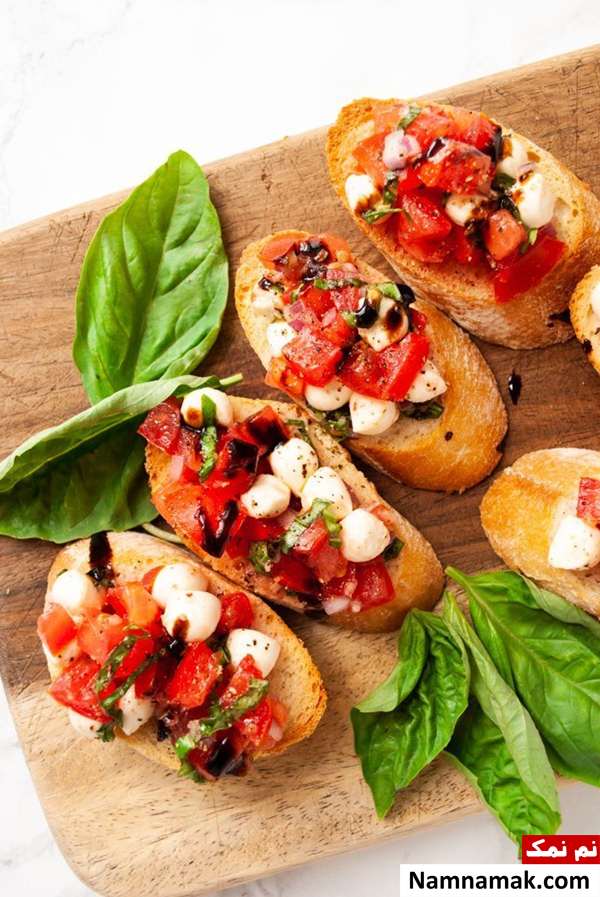 طرز تهیه پیتزا بروشتا