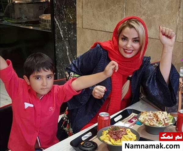 عکس خانوادگی سپیده خداوردی با همسر و فرزندانش سپیده خداوردی و پسرش سانیار