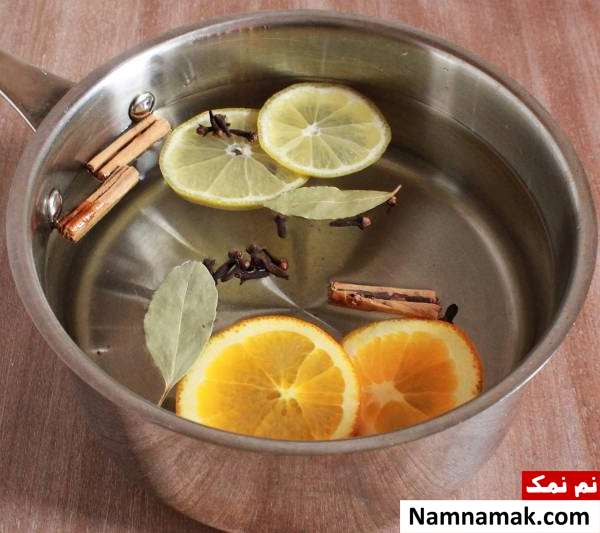 جوشاندن مرکبات از بین بردن بوی بد آشپزخانه با جوشاندن مرکبات