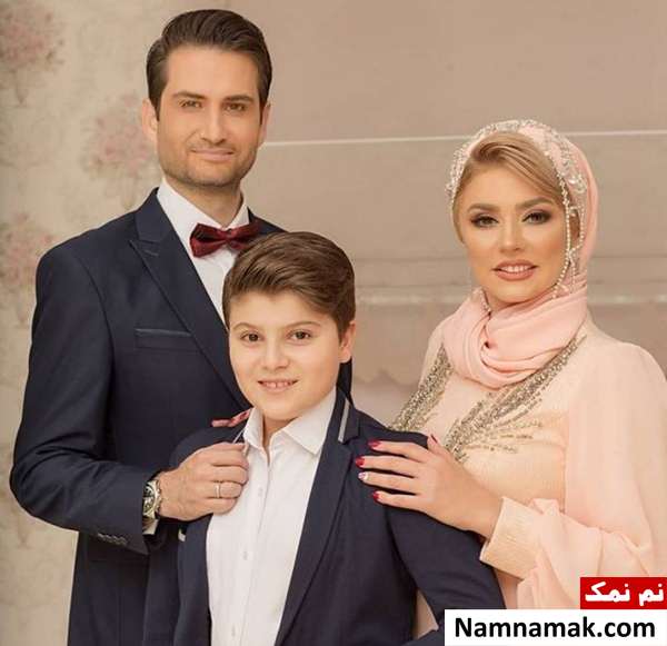 عکس خانوادگی هنرمندان و بازیگران در اینستاگرام پویا امینی در کنار همسر و پسرش