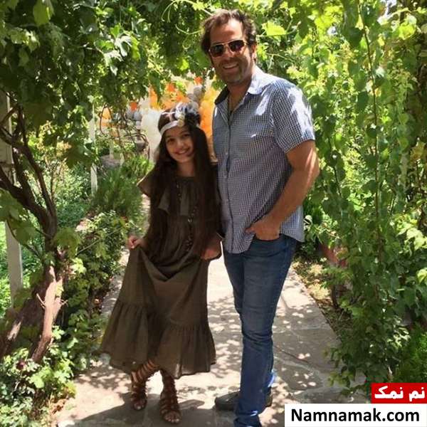 عکس خانوادگی هنرمندان و بازیگران در اینستاگرام امیررضا دلاوری و دخترش دیار