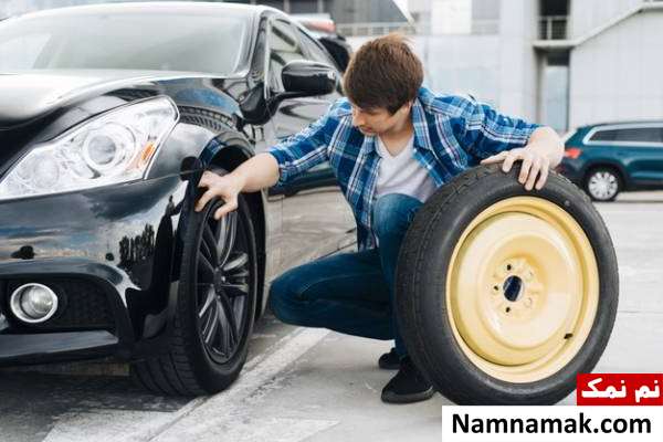 تعویض لاستیک سوراخ